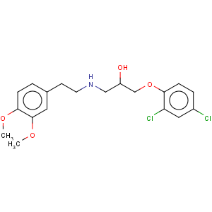 CAS No:104970-08-3 2-Propanol,1-(2,4-dichlorophenoxy)-3-[[2-(3,4-dimethoxyphenyl)ethyl]amino]-