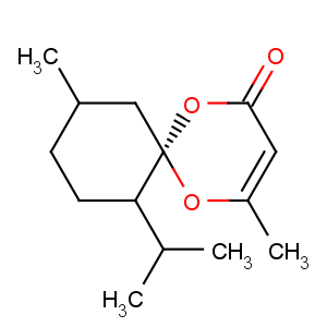 CAS No:105252-84-4 1,5-Dioxaspiro[5.5]undec-3-en-2-one,4,10-dimethyl-7-(1-methylethyl)-, (6S,7S,10R)-