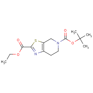 CAS No:1053656-51-1 5-O-tert-butyl 2-O-ethyl<br />6,7-dihydro-4H-[1,3]thiazolo[5,4-c]pyridine-2,5-dicarboxylate