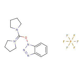 CAS No:105379-24-6 1-[pyrrolidin-1-ium-1-ylidene(pyrrolidin-1-yl)methoxy]benzotriazole