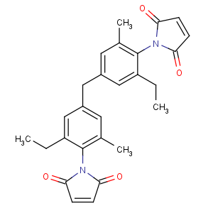 CAS No:105391-33-1 1-[4-[[4-(2,<br />5-dioxopyrrol-1-yl)-3-ethyl-5-methylphenyl]methyl]-2-ethyl-6-<br />methylphenyl]pyrrole-2,5-dione