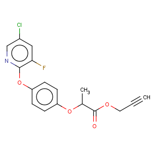 CAS No:105511-96-4 Propanoic acid,2-[4-[(5-chloro-3-fluoro-2-pyridinyl)oxy]phenoxy]-, 2-propyn-1-yl ester