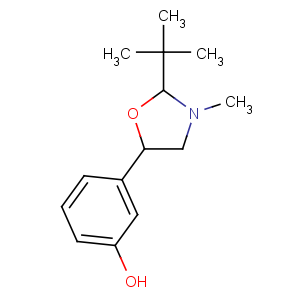 CAS No:105567-83-7 3-(2-tert-butyl-3-methyl-1,3-oxazolidin-5-yl)phenol