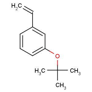 CAS No:105612-79-1 1-ethenyl-3-[(2-methylpropan-2-yl)oxy]benzene