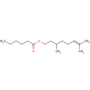 CAS No:10580-25-3 3,7-dimethyloct-6-enyl hexanoate