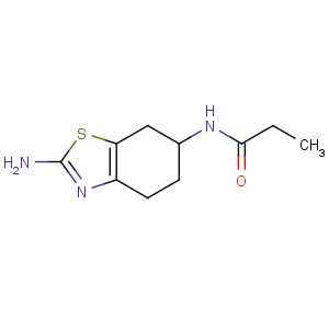 CAS No:106006-84-2 N-[(6S)-2-amino-4,5,6,7-tetrahydro-1,3-benzothiazol-6-yl]propanamide