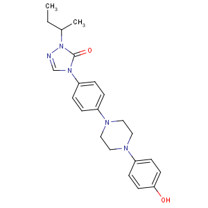CAS No:106461-41-0 2-butan-2-yl-4-[4-[4-(4-hydroxyphenyl)piperazin-1-yl]phenyl]-1,2,<br />4-triazol-3-one