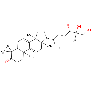 CAS No:106518-63-2 (5R,10S,13R,14R,17R)-4,4,10,13,14-pentamethyl-17-[(2R,5S)-5,6,<br />7-trihydroxy-6-methylheptan-2-yl]-1,2,5,6,12,15,16,<br />17-octahydrocyclopenta[a]phenanthren-3-one