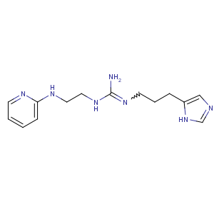 CAS No:106686-40-2 2-[3-(1H-imidazol-5-yl)propyl]-1-[2-(pyridin-2-ylamino)ethyl]guanidine