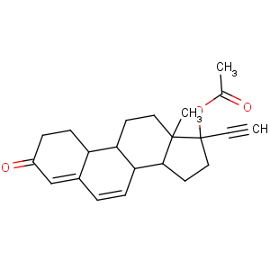 CAS No:106765-04-2 19-Nor-17a-pregna-4,6-dien-20-yn-3-one,17-hydroxy-, acetate (6CI,7CI)