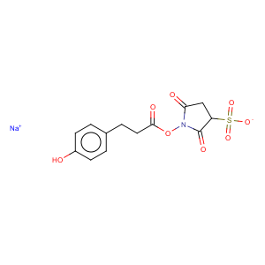 CAS No:106827-57-0 Benzenepropanoic acid,4-hydroxy-, 2,5-dioxo-3-sulfo-1-pyrrolidinyl ester, sodium salt (1:1)