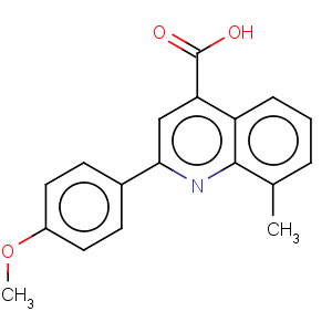 CAS No:107027-47-4 2-(4-methoxyphenyl)-8-methylquinoline-4-carboxylic acid