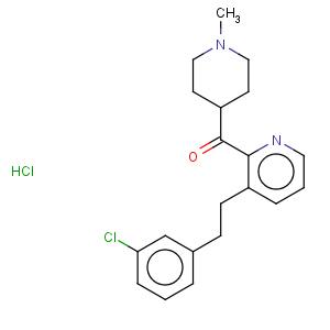 CAS No:107256-31-5 3-[2-(3-Chlorophenyl)ethyl]-2-pyridyl 1-methyl-4-piperidyl ketone hydrochloride