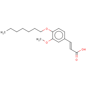 CAS No:107524-27-6 2-Propenoic acid,3-[4-(heptyloxy)-3-methoxyphenyl]-