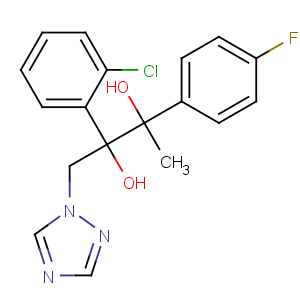 CAS No:107680-18-2 2,3-Butanediol,2-(2-chlorophenyl)-3-(4-fluorophenyl)-1-(1H-1,2,4-triazol-1-yl)-, (2R,3R)-rel-