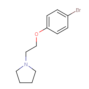 CAS No:1081-73-8 1-[2-(4-bromophenoxy)ethyl]pyrrolidine
