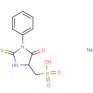 CAS No:108321-85-3 [(4R)-5-oxo-1-phenyl-2-sulfanylideneimidazolidin-4-yl]methanesulfonic<br />acid
