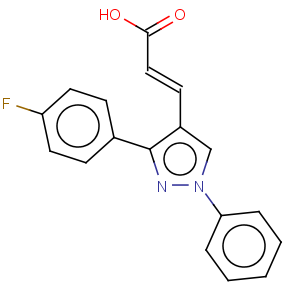 CAS No:108446-72-6 2-Propenoic acid,3-[3-(4-fluorophenyl)-1-phenyl-1H-pyrazol-4-yl]-