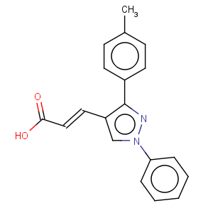 CAS No:108446-74-8 3-(1-phenyl-3-p-tolyl-1h-pyrazol-4-yl)-acrylic acid