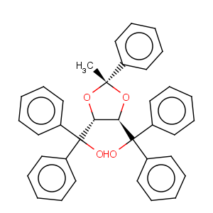 CAS No:109306-21-0 1,3-Dioxolane-4,5-dimethanol,2-methyl-a4,a4,a5,a5,2-pentaphenyl-, (4R,5R)-