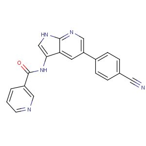 CAS No:1093222-27-5 N-[5-(4-cyanophenyl)-1H-pyrrolo[2,<br />3-b]pyridin-3-yl]pyridine-3-carboxamide