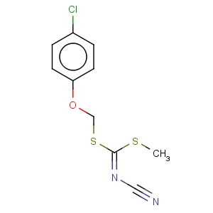 CAS No:109349-01-1 Carbonimidodithioicacid, cyano-, (4-chlorophenoxy)methyl methyl ester (9CI)
