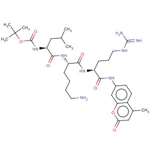 CAS No:109358-47-6 L-Argininamide,N-[(1,1-dimethylethoxy)carbonyl]-L-leucyl-L-lysyl-N-(4-methyl-2-oxo-2H-1-benzopyran-7-yl)-