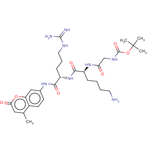 CAS No:109358-48-7 L-Argininamide,N-[(1,1-dimethylethoxy)carbonyl]glycyl-L-lysyl-N-(4-methyl-2-oxo-2H-1-benzopyran-7-yl)-