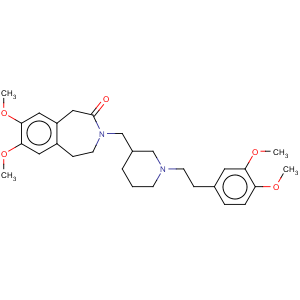 CAS No:109859-50-9 2H-3-Benzazepin-2-one,3-[[1-[2-(3,4-dimethoxyphenyl)ethyl]-3-piperidinyl]methyl]-1,3,4,5-tetrahydro-7,8-dimethoxy-