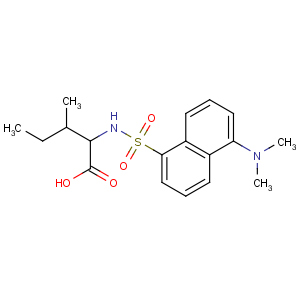 CAS No:1100-21-6 (2S,<br />3S)-2-[[5-(dimethylamino)naphthalen-1-yl]sulfonylamino]-3-<br />methylpentanoic acid