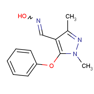 CAS No:110035-28-4 N-[(1,3-dimethyl-5-phenoxypyrazol-4-yl)methylidene]hydroxylamine