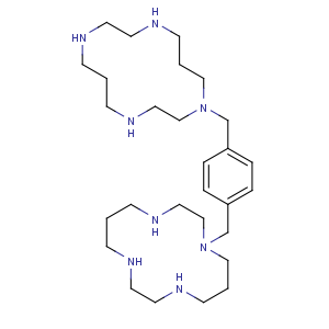 CAS No:110078-46-1 1-[[4-(1,4,8,11-tetrazacyclotetradec-1-ylmethyl)phenyl]methyl]-1,4,8,<br />11-tetrazacyclotetradecane