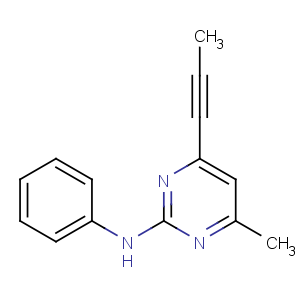 CAS No:110235-47-7 4-methyl-N-phenyl-6-prop-1-ynylpyrimidin-2-amine