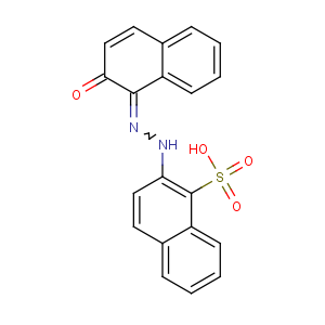 CAS No:1103-39-5 2-[(2Z)-2-(2-oxonaphthalen-1-ylidene)hydrazinyl]naphthalene-1-sulfonic<br />acid