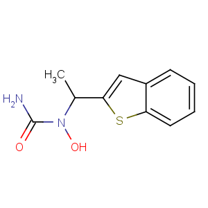 CAS No:111406-87-2 1-[1-(1-benzothiophen-2-yl)ethyl]-1-hydroxyurea
