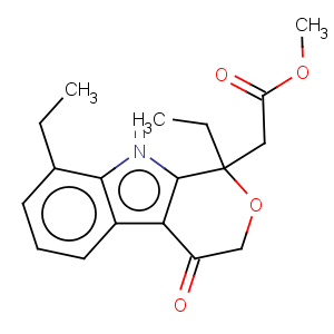 CAS No:111478-84-3 Pyrano[3,4-b]indole-1-aceticacid, 1,8-diethyl-1,3,4,9-tetrahydro-4-oxo-, methyl ester