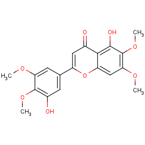 CAS No:111537-41-8 4H-1-Benzopyran-4-one,5-hydroxy-2-(3-hydroxy-4,5-dimethoxyphenyl)-6,7-dimethoxy-