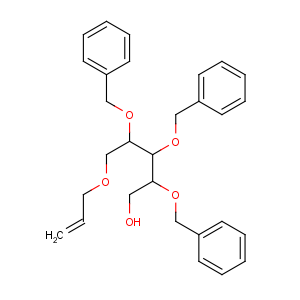 CAS No:111549-97-4 (2S,3S,4R)-2,3,4-tris(phenylmethoxy)-5-prop-2-enoxypentan-1-ol