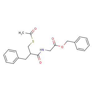 CAS No:112573-73-6 benzyl 2-[[(2S)-2-(acetylsulfanylmethyl)-3-phenylpropanoyl]amino]acetate