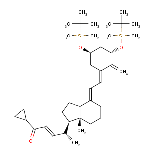 CAS No:112849-17-9 (2E,4R)-4-[(1R,3aS,4E,7aR)-4-[(2E)-2-[(3S,5R)-3,5-Bis[[(tert-butyl)dimethylsilyl]oxy]-2-methylenecyclohexylidene]ethylidene]octahydro-7a-methyl-1H-inden-1-yl]-1-cyclopropyl-2-penten-1-one