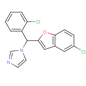 CAS No:112893-26-2 1-[(5-chloro-1-benzofuran-2-yl)-(2-chlorophenyl)methyl]imidazole