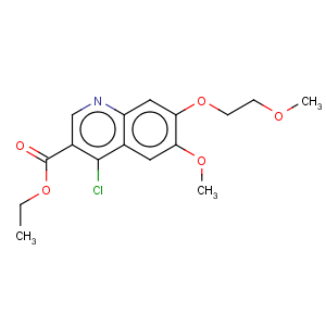 CAS No:1131605-02-1 3-Quinolinecarboxylicacid, 4-chloro-6-methoxy-7-(2-methoxyethoxy)-, ethyl ester