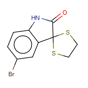 CAS No:113549-10-3 Spiro[1,3-dithiolane-2,3'-[3H]indol]-2'(1'H)-one,5'-bromo-