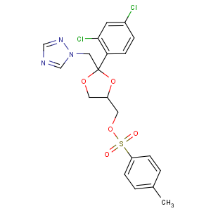 CAS No:113770-65-3 [(2S,4S)-2-(2,4-dichlorophenyl)-2-(1,2,4-triazol-1-ylmethyl)-1,<br />3-dioxolan-4-yl]methyl 4-methylbenzenesulfonate
