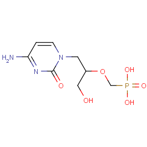 CAS No:113852-37-2 [(2S)-1-(4-amino-2-oxopyrimidin-1-yl)-3-hydroxypropan-2-yl]<br />oxymethylphosphonic acid