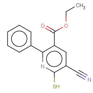 CAS No:113858-92-7 3-Pyridinecarboxylicacid, 5-cyano-1,6-dihydro-2-phenyl-6-thioxo-, ethyl ester