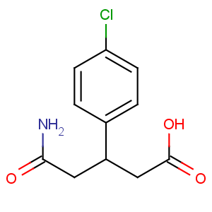 CAS No:1141-23-7 5-amino-3-(4-chlorophenyl)-5-oxopentanoic acid