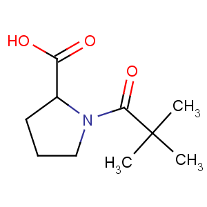 CAS No:114525-92-7 1-(2,2-dimethylpropanoyl)pyrrolidine-2-carboxylic acid