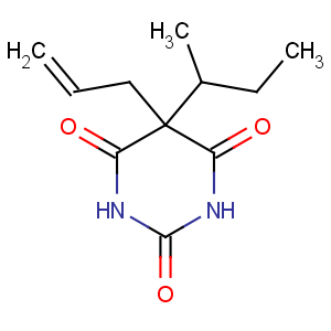 CAS No:115-44-6 2,4,6(1H,3H,5H)-Pyrimidinetrione,5-(1-methylpropyl)-5-(2-propen-1-yl)-