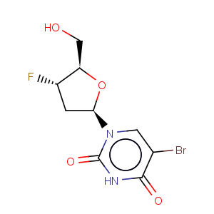 CAS No:115249-86-0 Uridine,5-bromo-2',3'-dideoxy-3'-fluoro-
